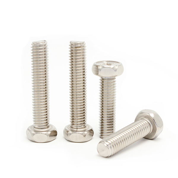 Cross recessed hexagon bolts with indentation -1