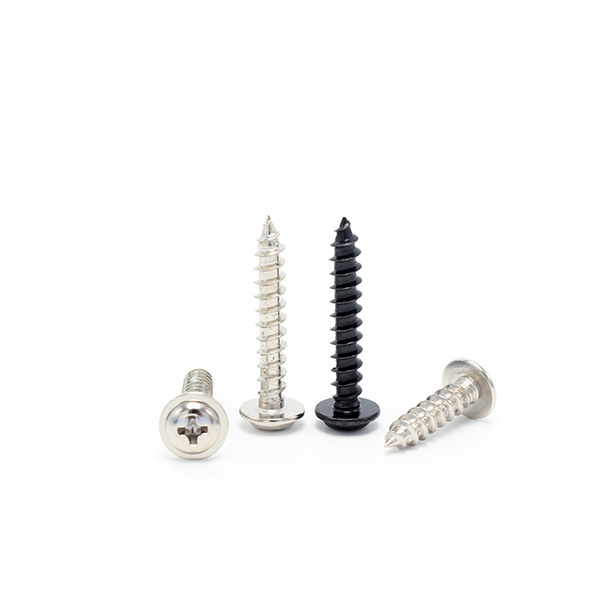 Cross recessed round head tapping screws with collar -3