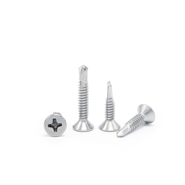 Crosse recessed countersunk head drilling screws with tapping screws thread -3
